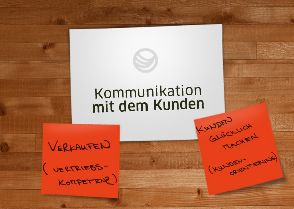 Kommunikation mit dem Kunden Verkaufen (Vertriebskompetenz) Kunden glücklich machen (Kundenorientierung)